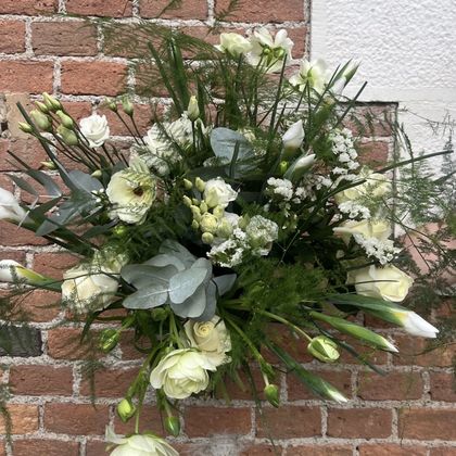 Bouquet Blanc & Vert — Carrousel, fleuriste à Uriage-les-Bains
