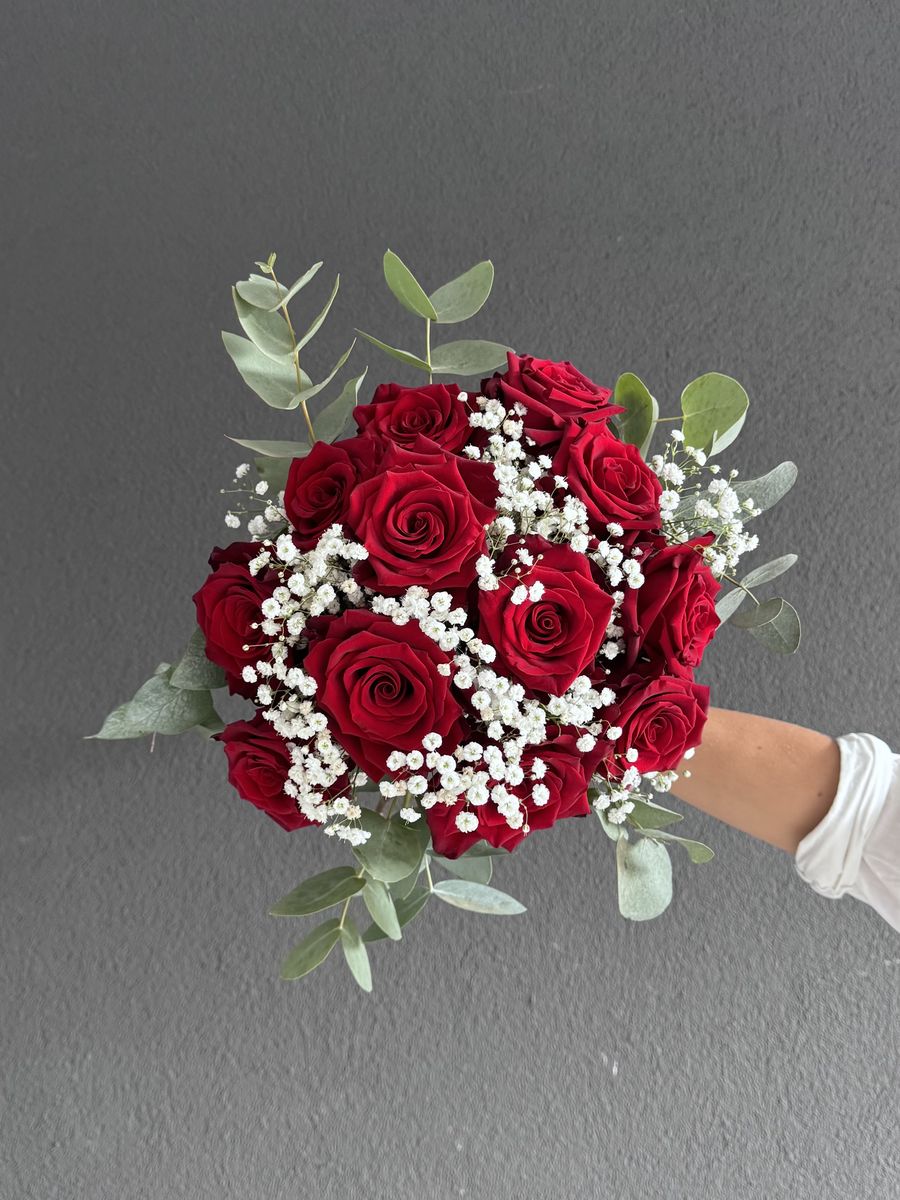 Bouquet Rouge en taille Grand — Carrousel, fleuriste à Uriage-les-Bains